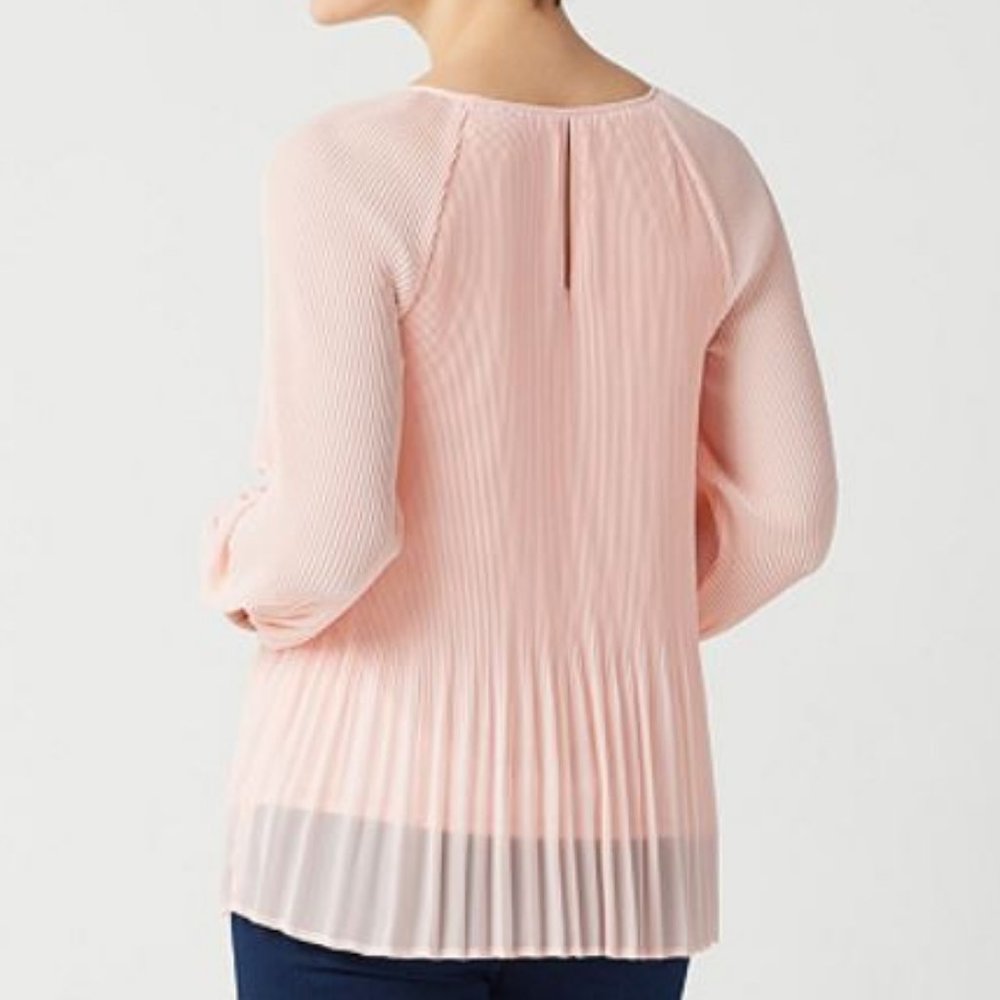 Laurie Felt Pleated Chiffon Top 1761 - Picture 2 of 2